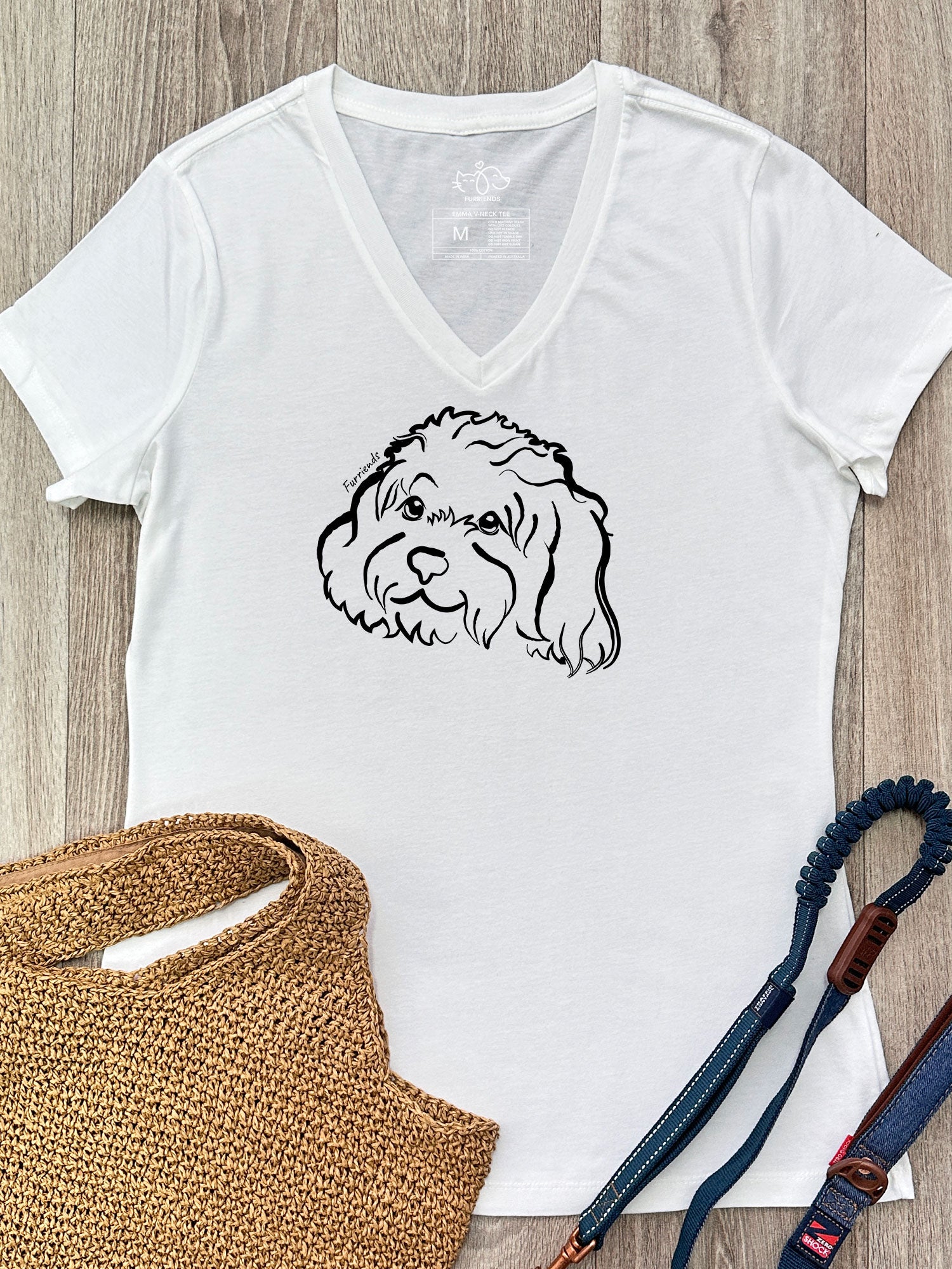 Cavoodle Emma V-Neck Tee