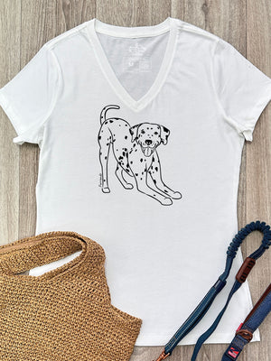 Dalmatian Emma V-Neck Tee