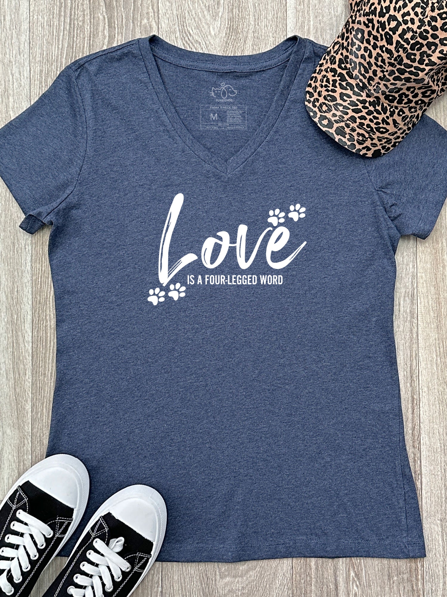 Love Is A Four-Legged Word Emma V-Neck Tee