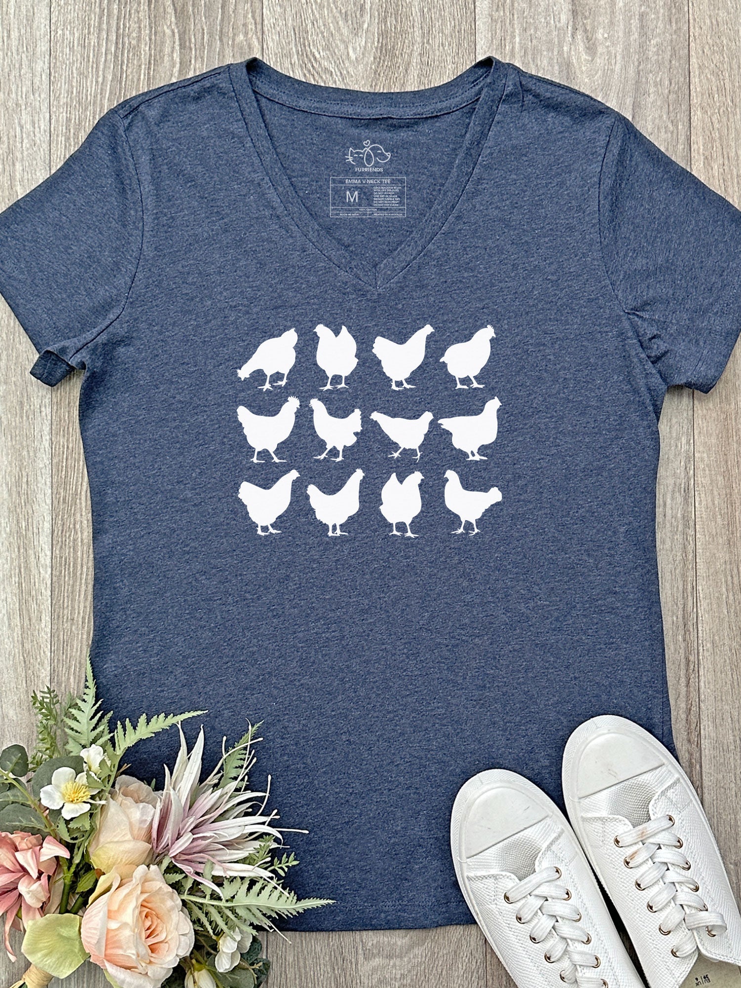 The Flock Emma V-Neck Tee