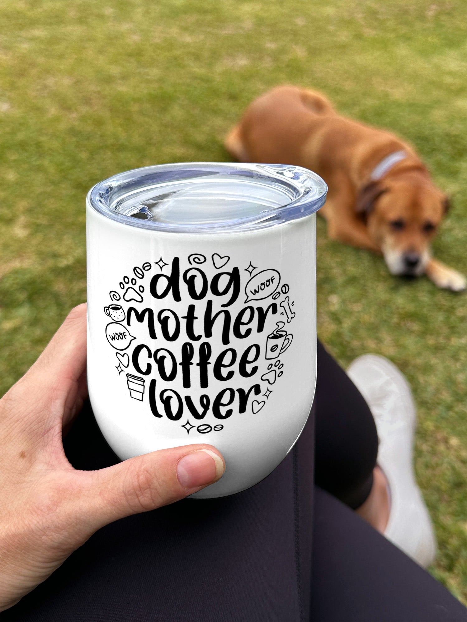 Dog Mom Coffee Tumbler Stainless Steel Dog Mother Coffee Lover