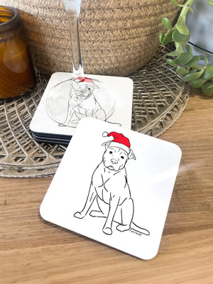 American Staffordshire Terrier Christmas Edition Coaster