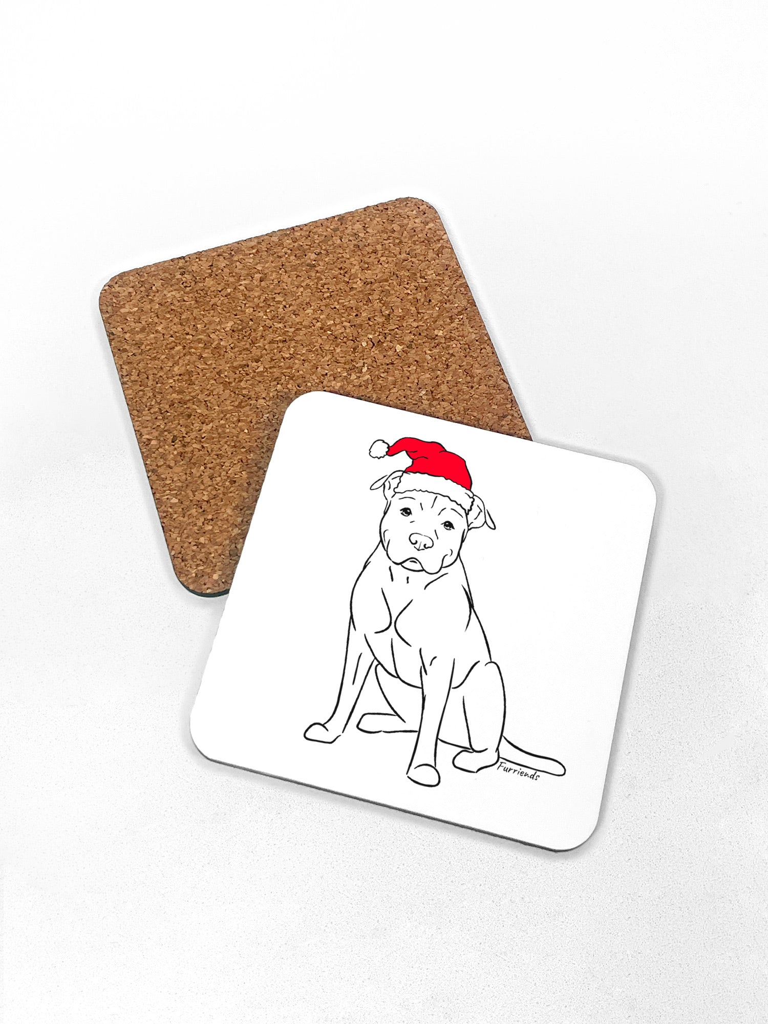 American Staffordshire Terrier Christmas Edition Coaster