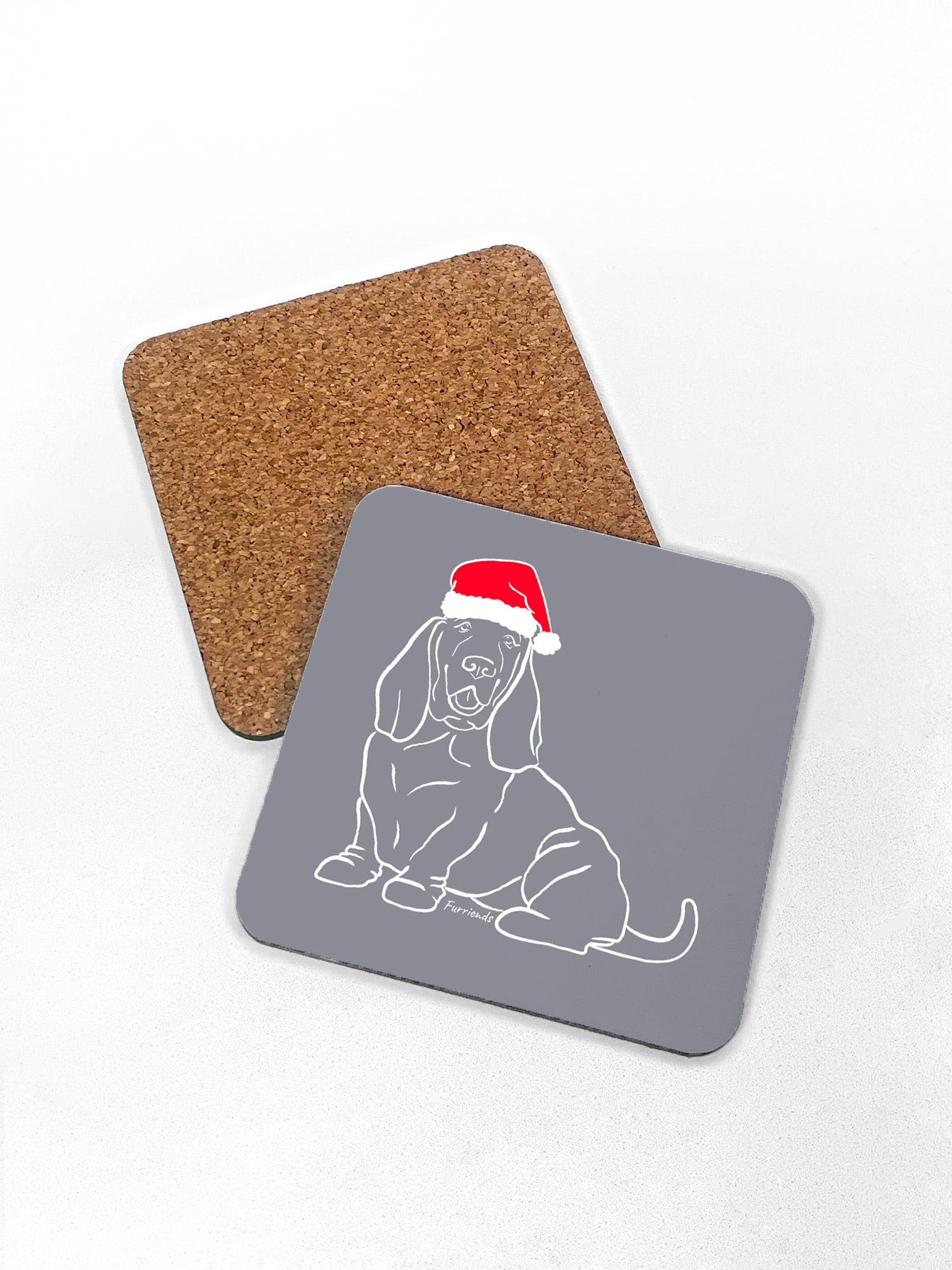 Basset Hound Christmas Edition Coaster