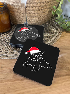 French Bulldog Christmas Edition Drink Coaster Furriends Australia