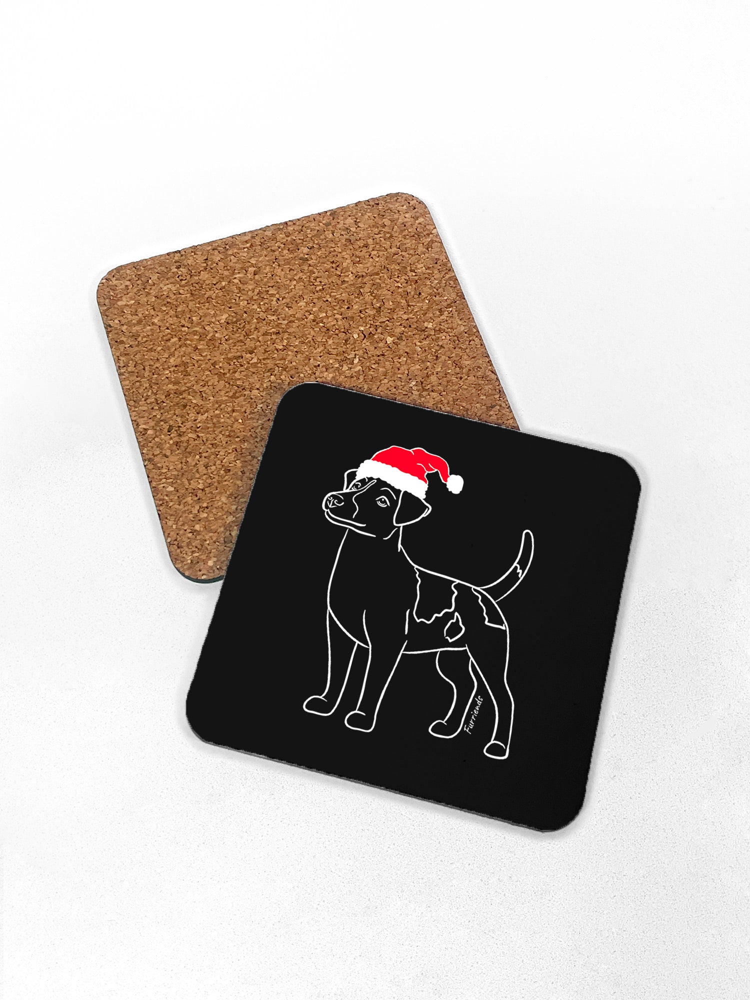 Jack Russell Terrier (Smooth Coat) Christmas Edition Coaster