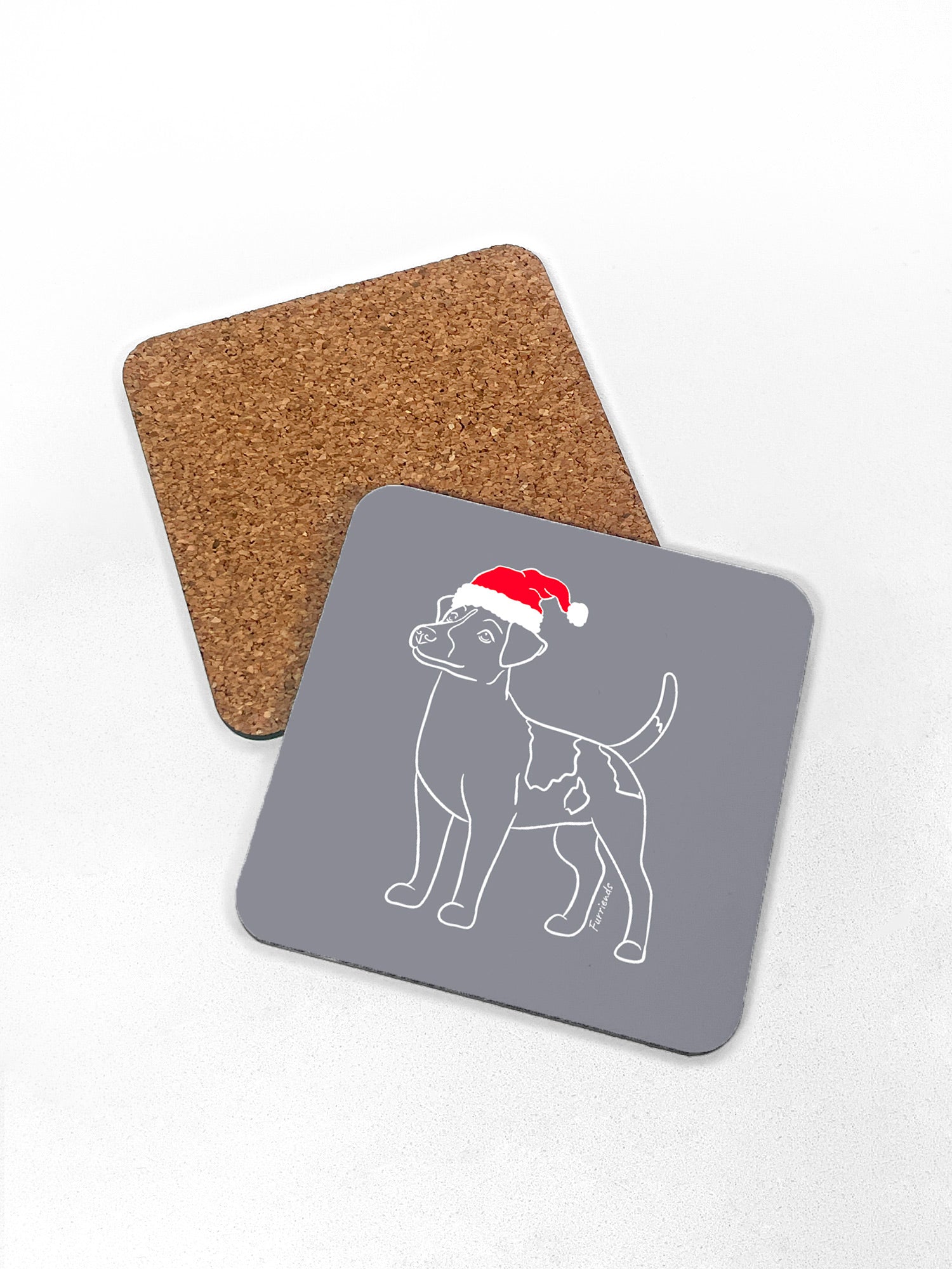 Jack Russell Terrier (Smooth Coat) Christmas Edition Coaster