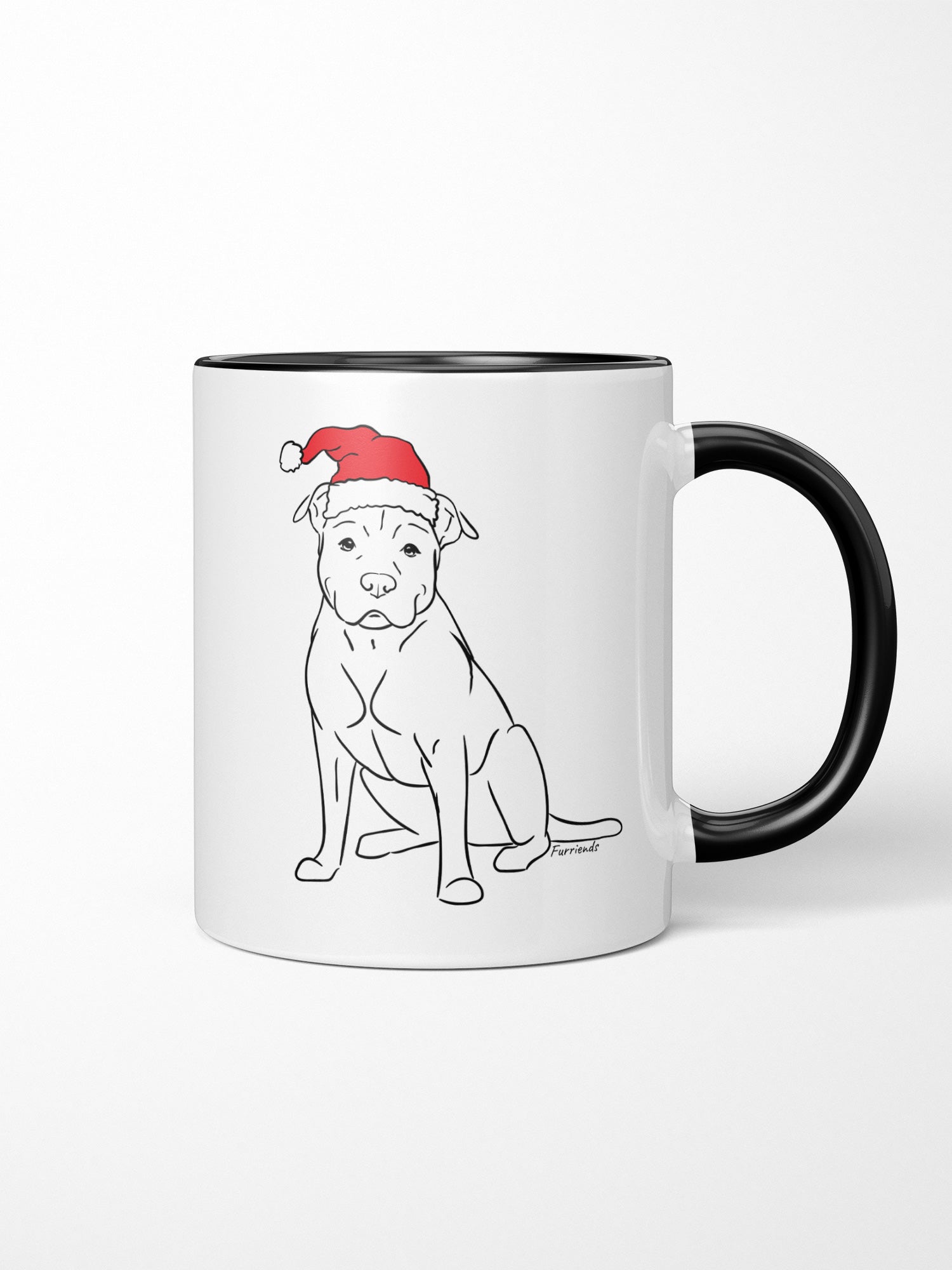 American Staffordshire Terrier Christmas Edition Ceramic Mug