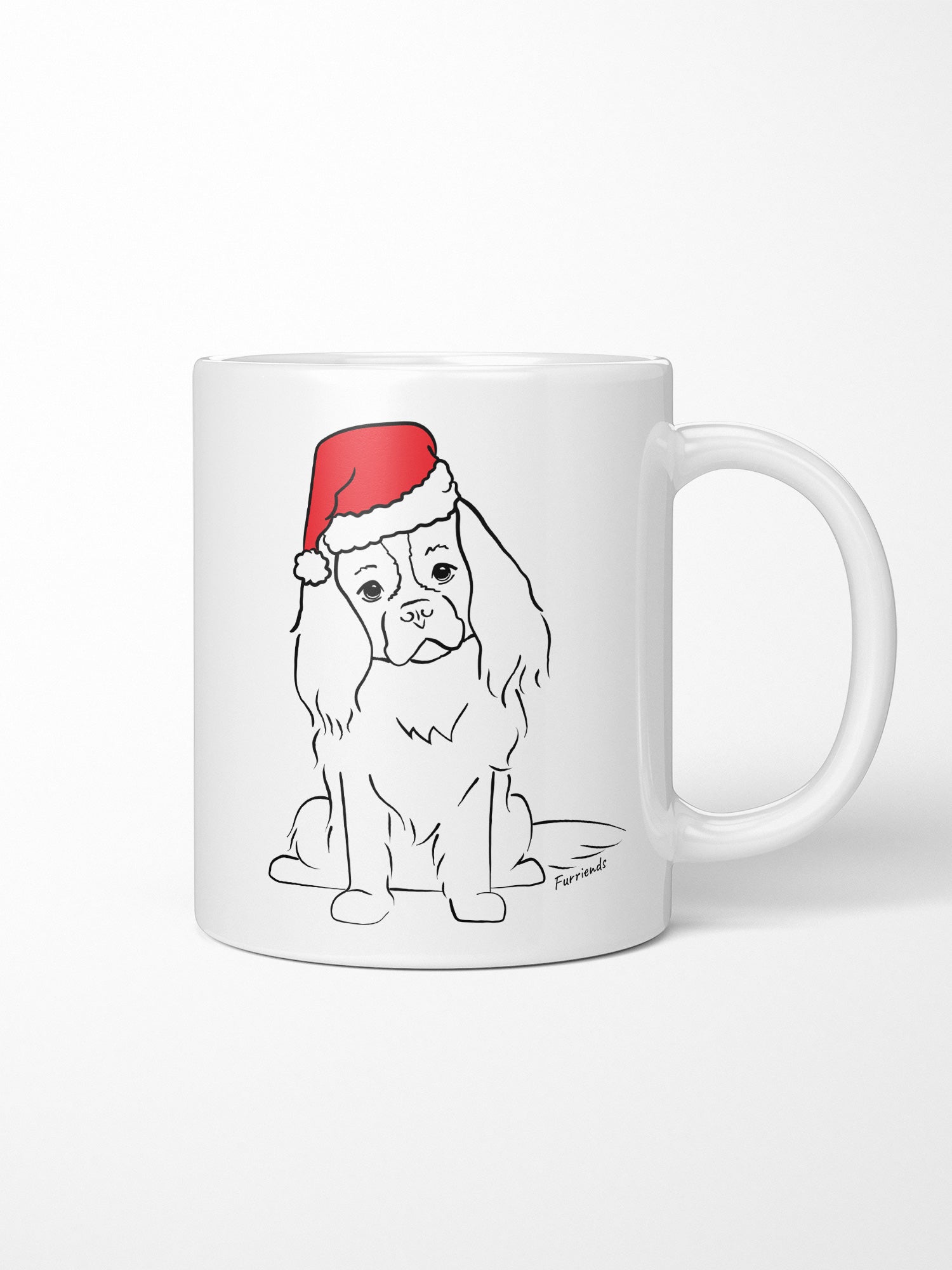 Cavalier King Charles Spaniel Christmas Edition Ceramic Mug