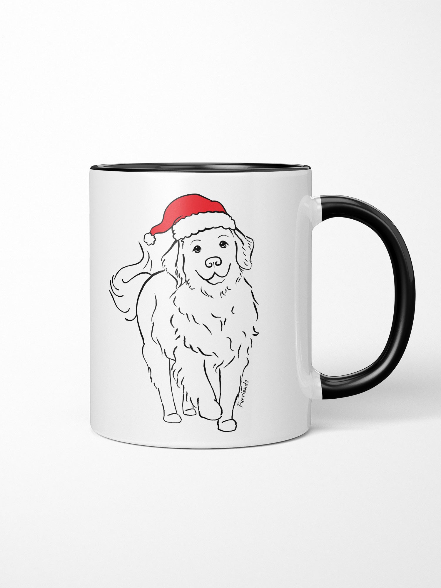 Golden Retriever Christmas Edition Ceramic Mug