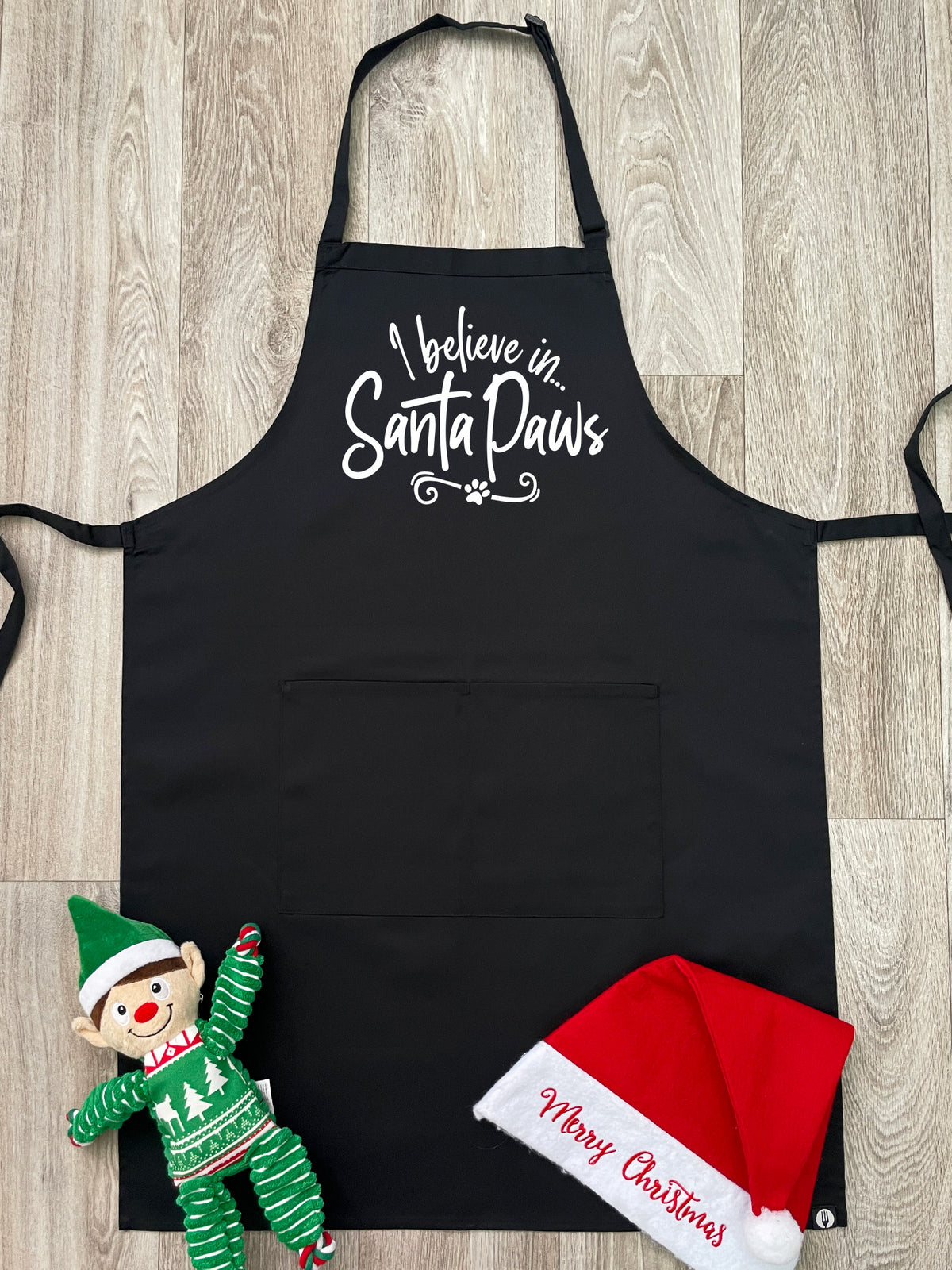 I Believe In Santa Paws Bib Apron