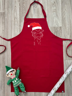 Emu Christmas Edition Bib Apron