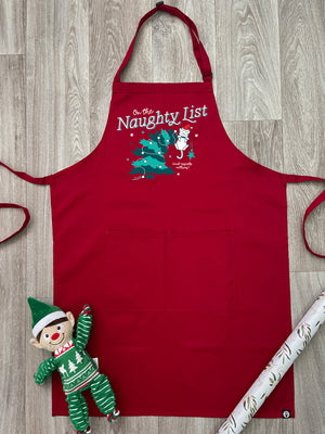 On The Naughty List - Cat Bib Apron