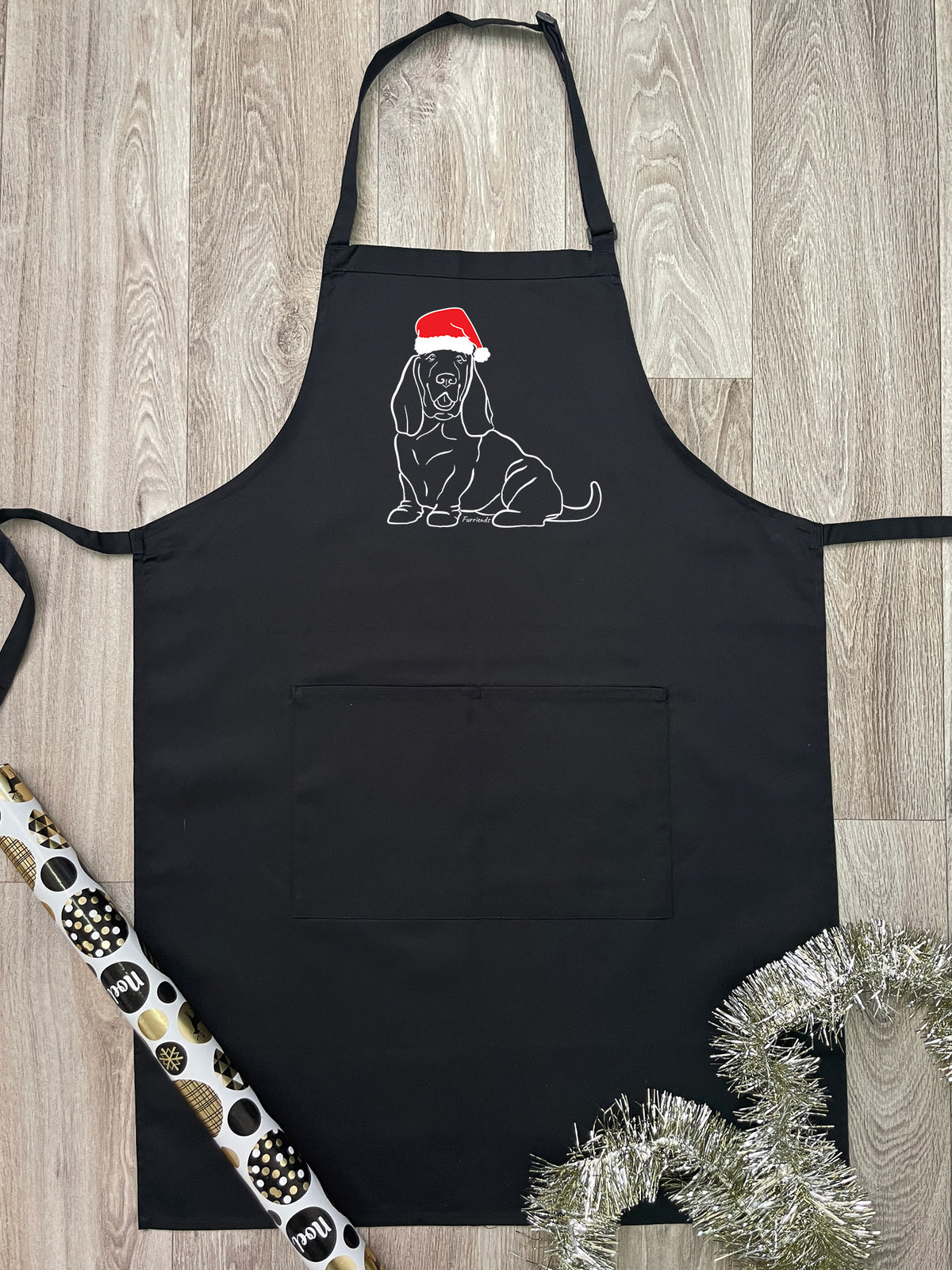 Basset Hound Christmas Edition Bib Apron