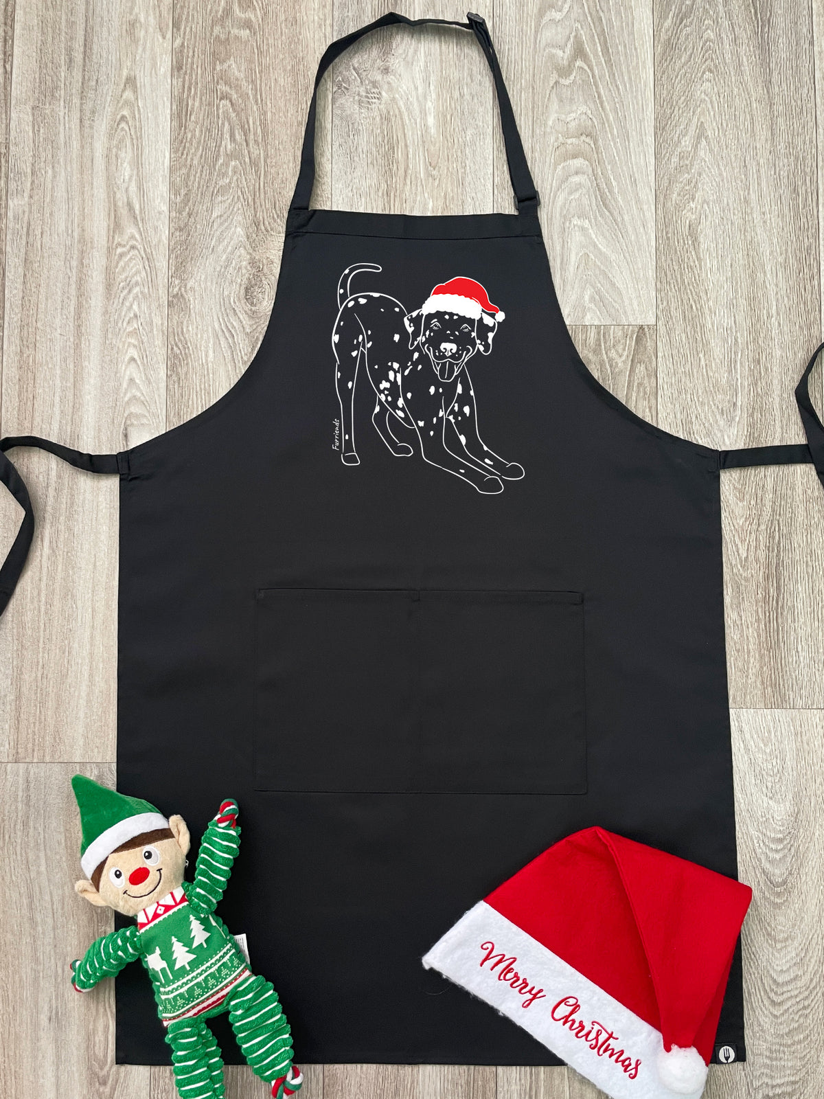 Dalmatian Christmas Edition Bib Apron