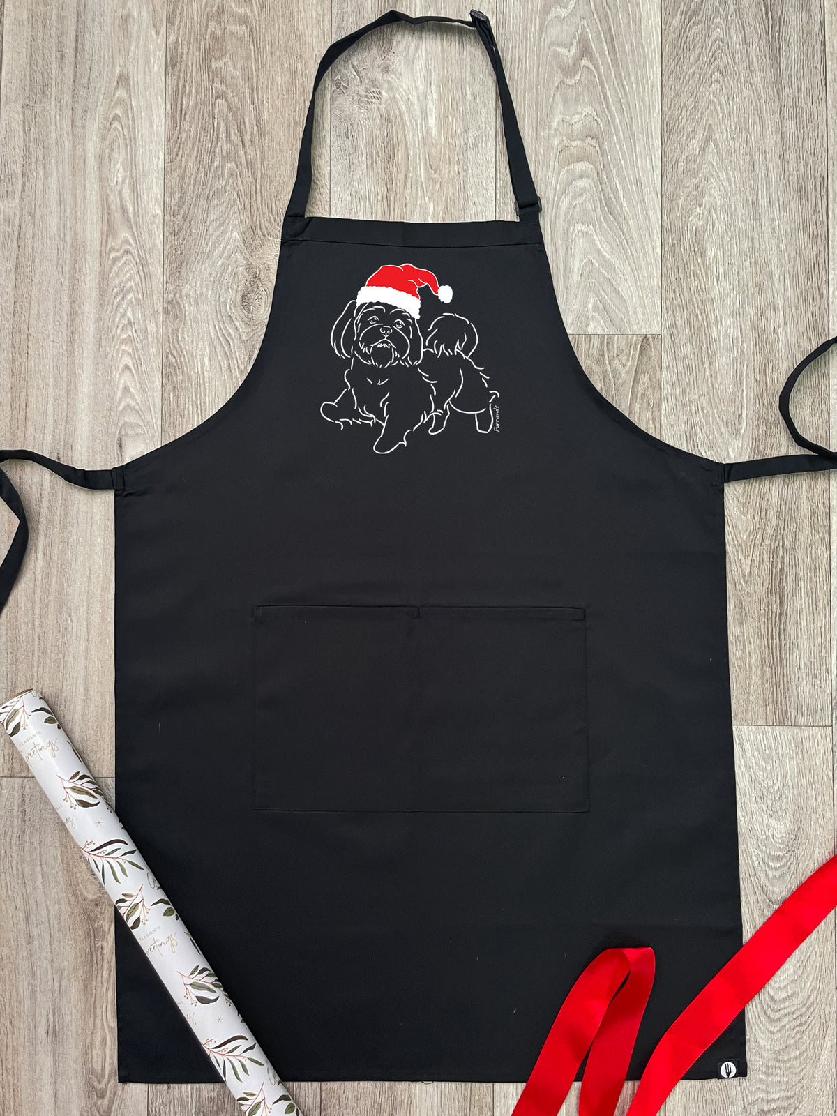 Shih Tzu Christmas Edition Bib Apron