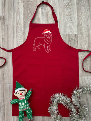 Australian Shepherd Christmas Edition Bib Apron