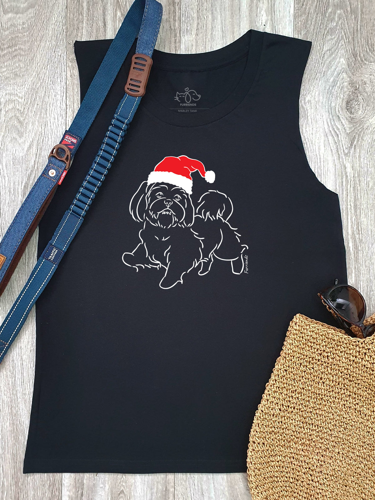 Shih Tzu Christmas Edition Marley Tank