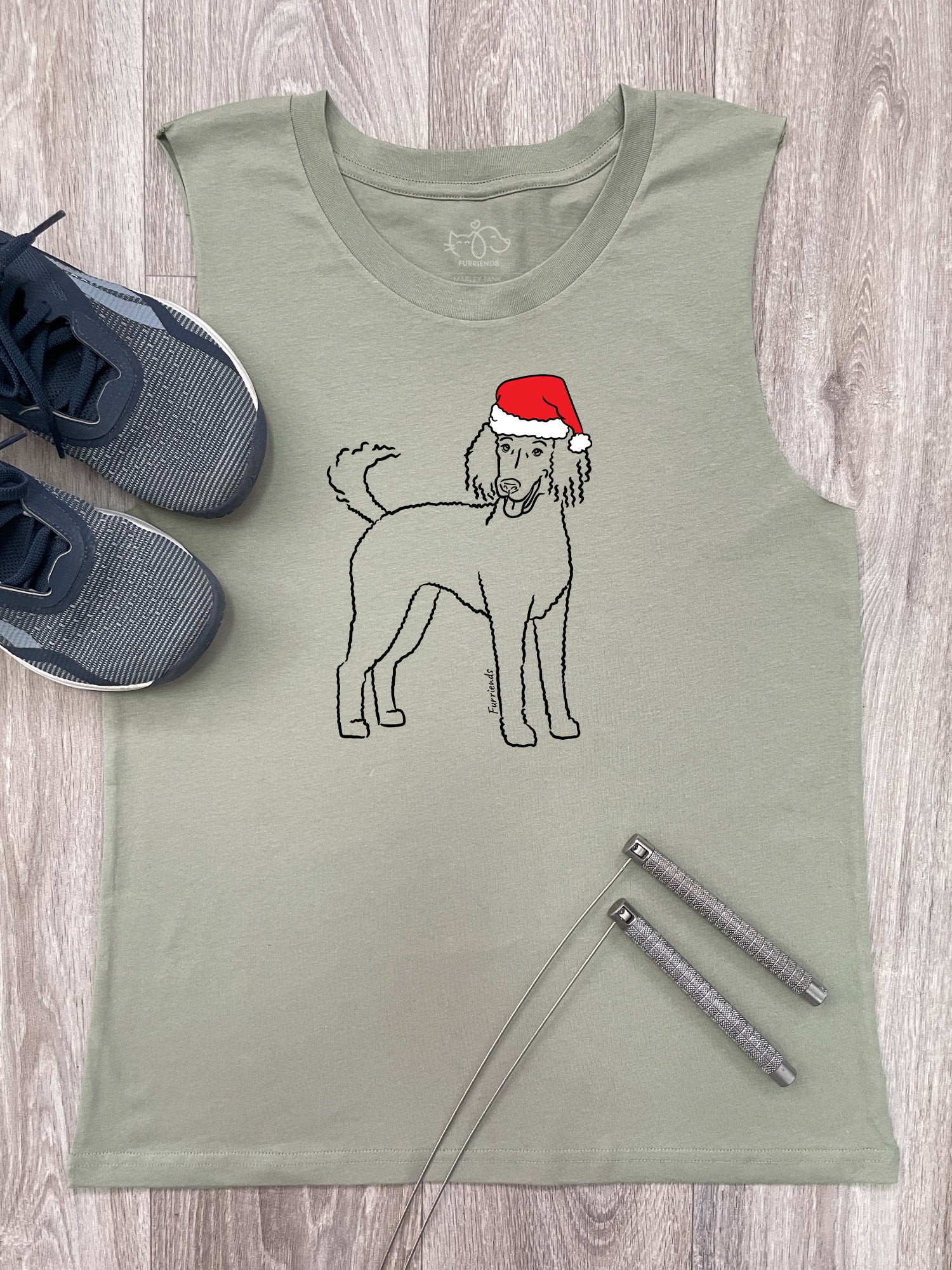 Standard Poodle Christmas Edition Marley Tank