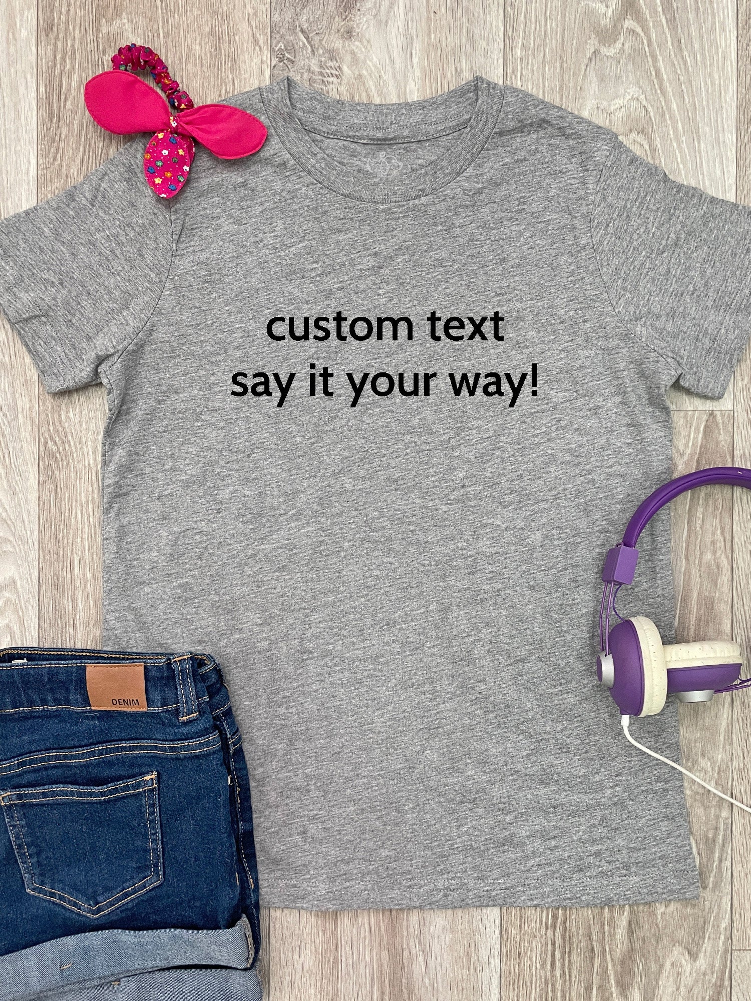 Customisable Text Youth Tee