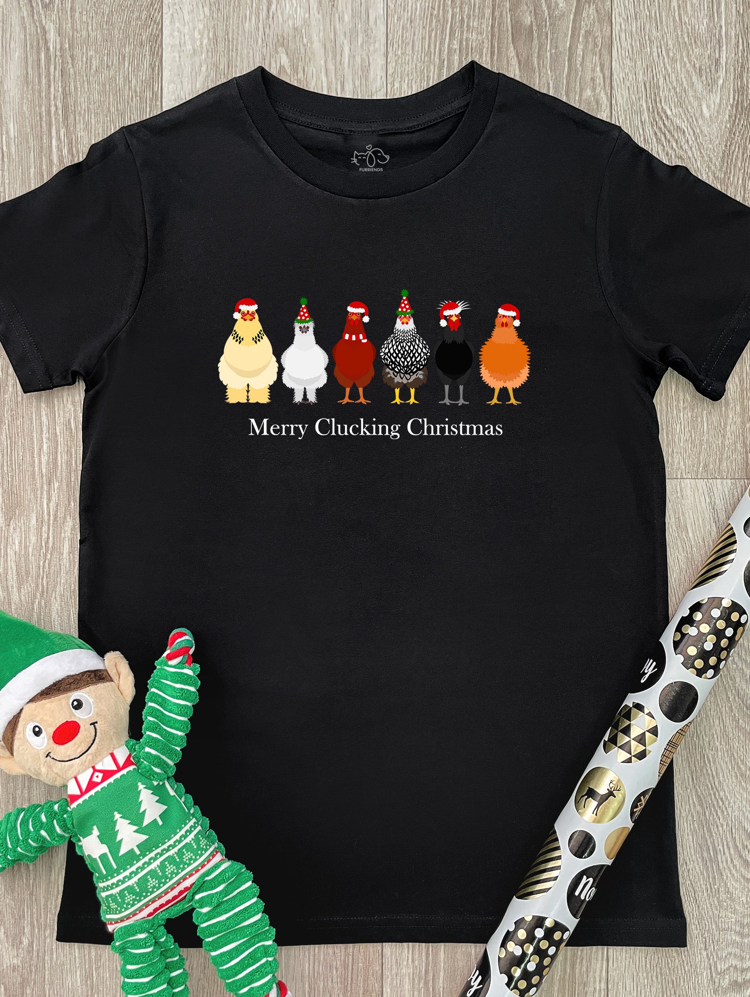 Merry Clucking Christmas Youth Tee