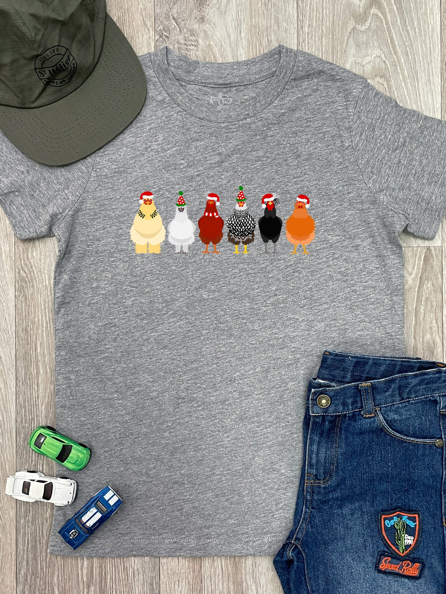 Merry Clucking Christmas Youth Tee