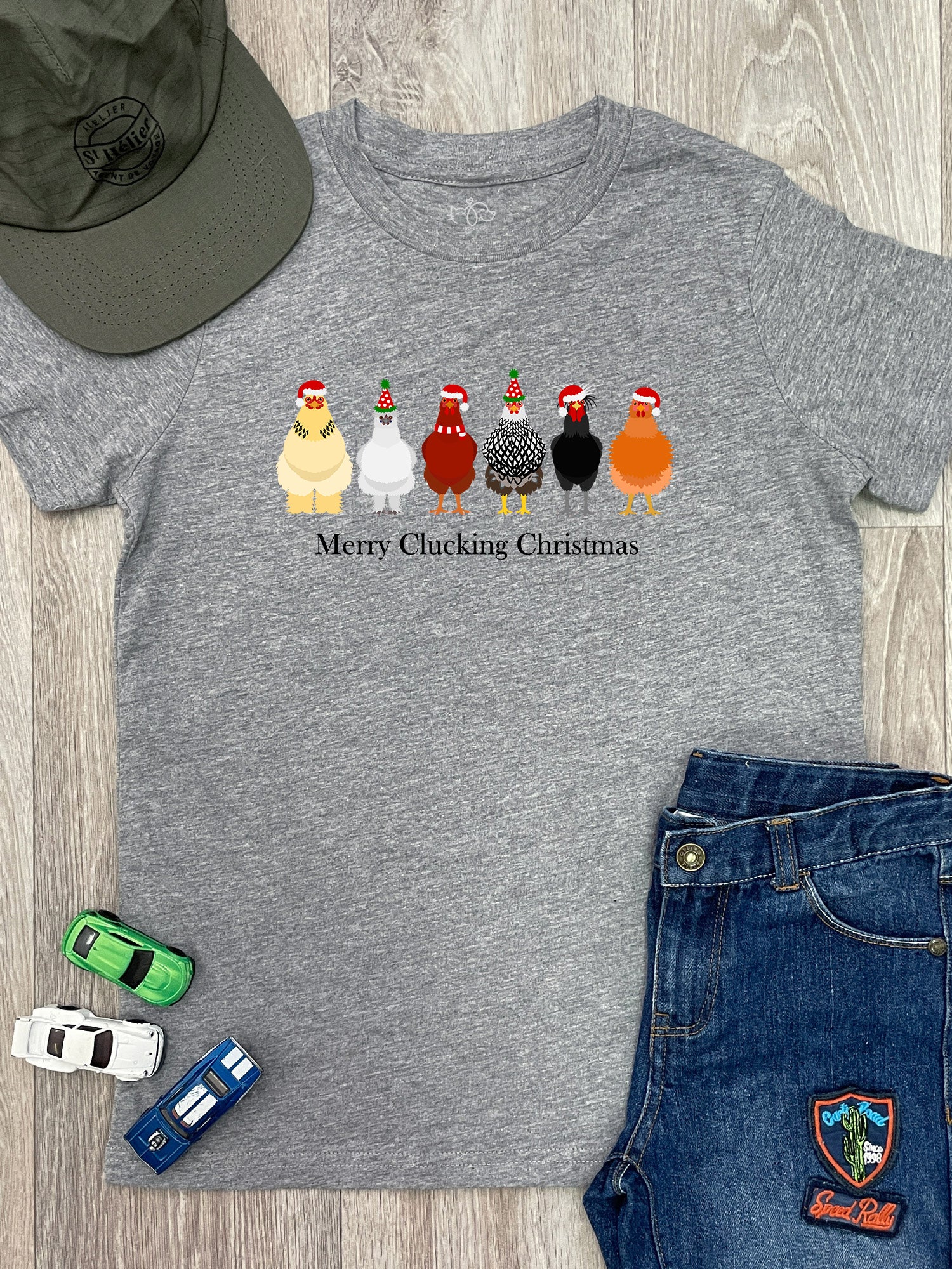 Merry Clucking Christmas Youth Tee