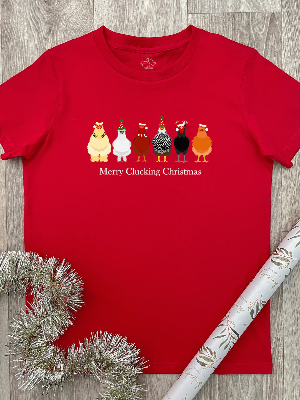 Merry Clucking Christmas Youth Tee