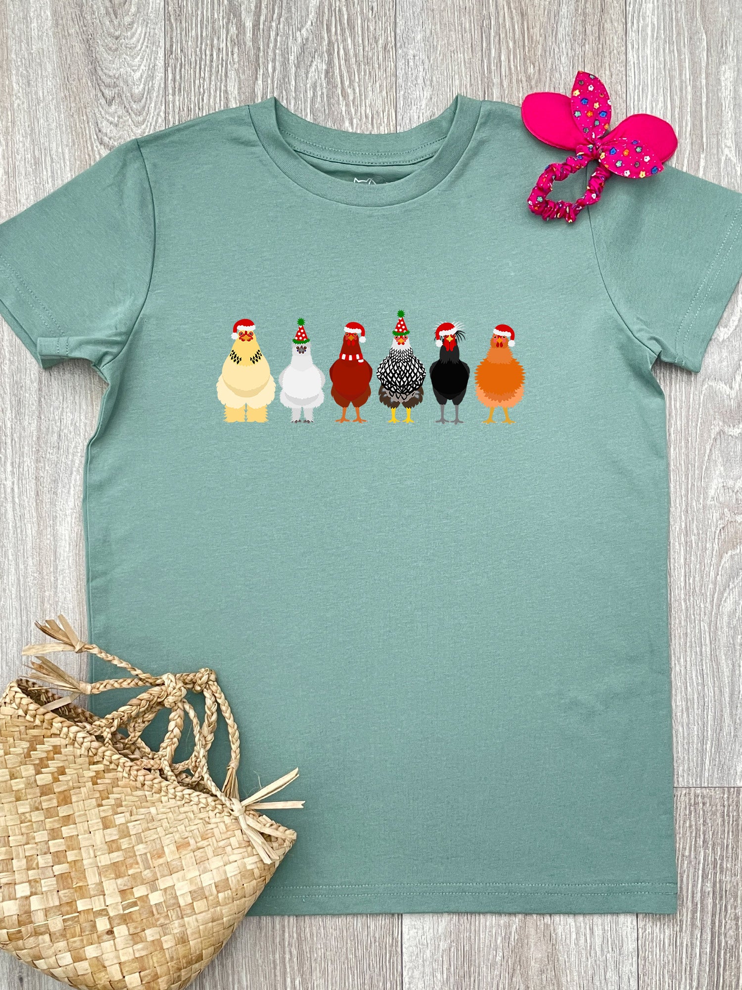 Merry Clucking Christmas Youth Tee