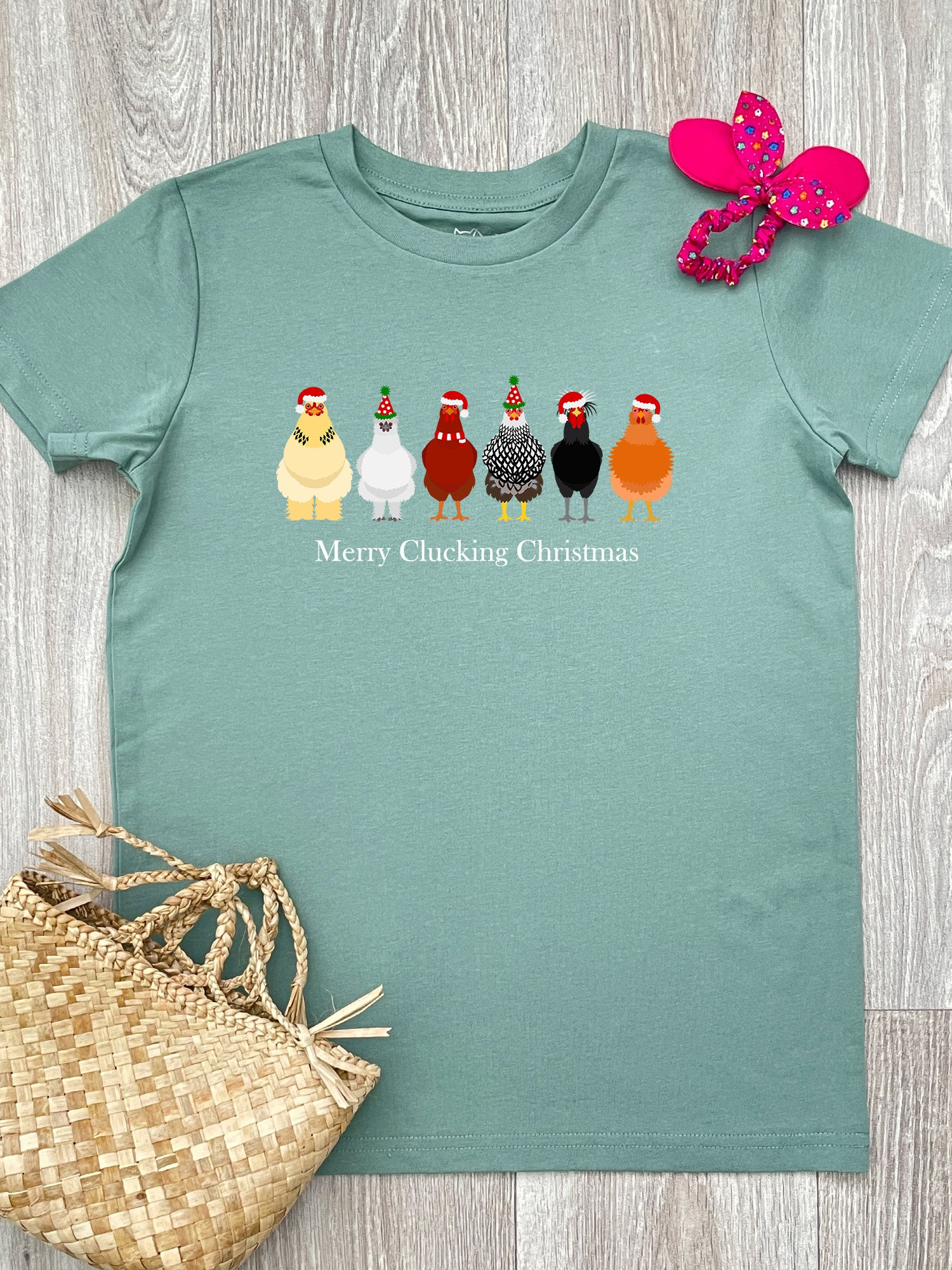 Merry Clucking Christmas Youth Tee