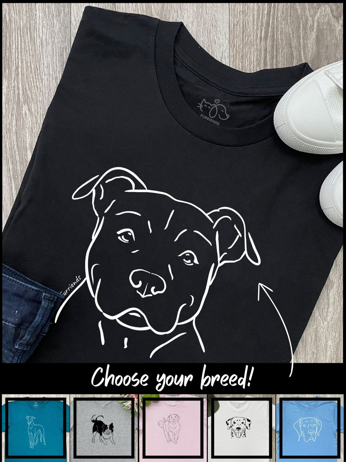 Dog Breed Ava Women&#39;s Regular Fit Tee (Customisable)