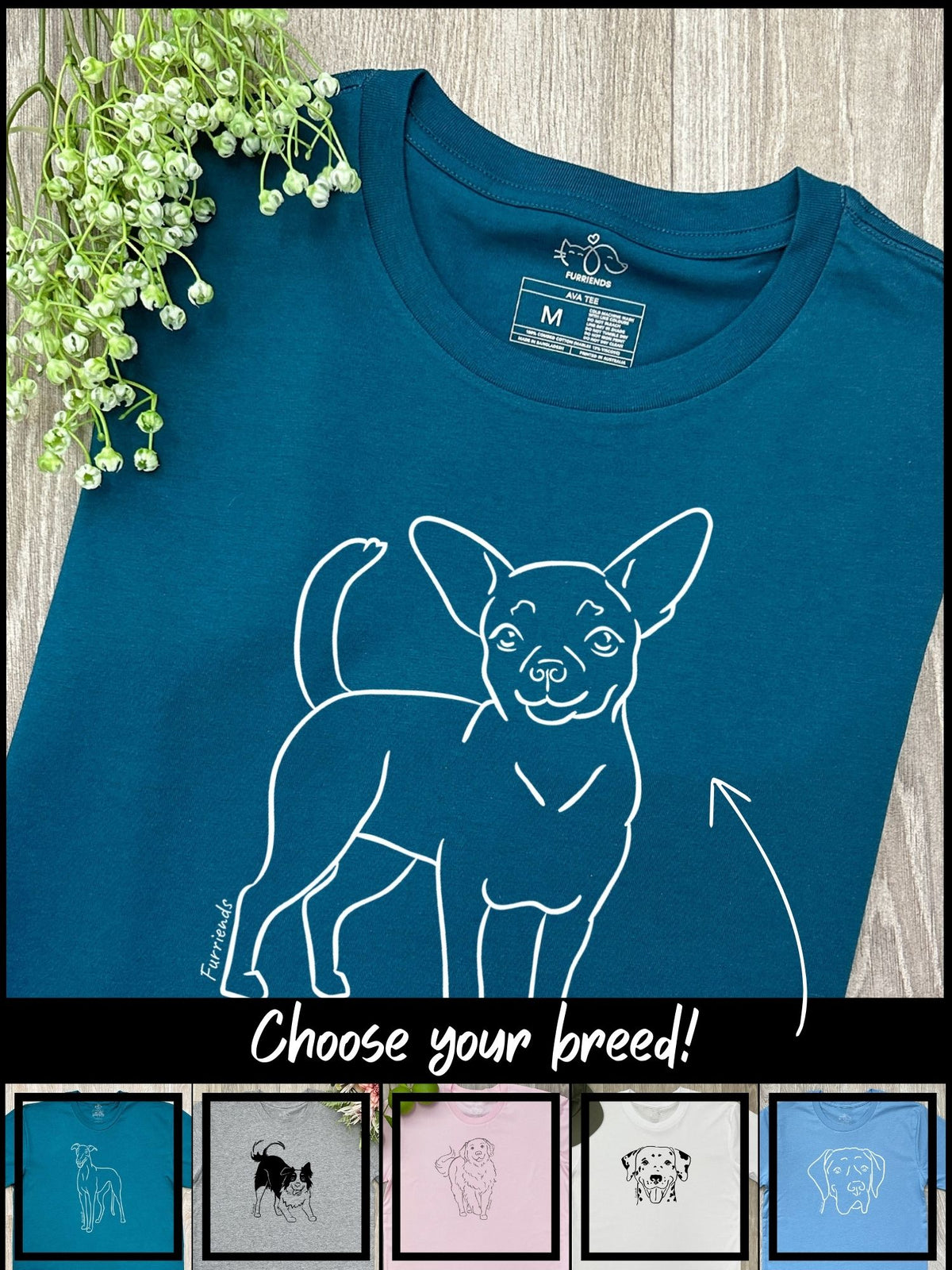 Customisable Dog Breed Ava Women&#39;s Regular Fit Tee