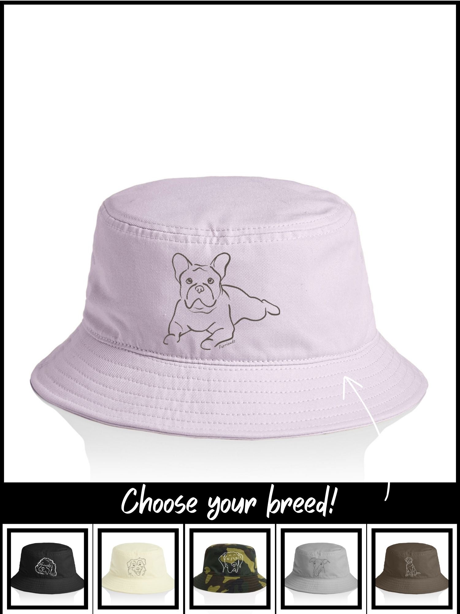 Dog Breed Bucket Hat (Customisable)