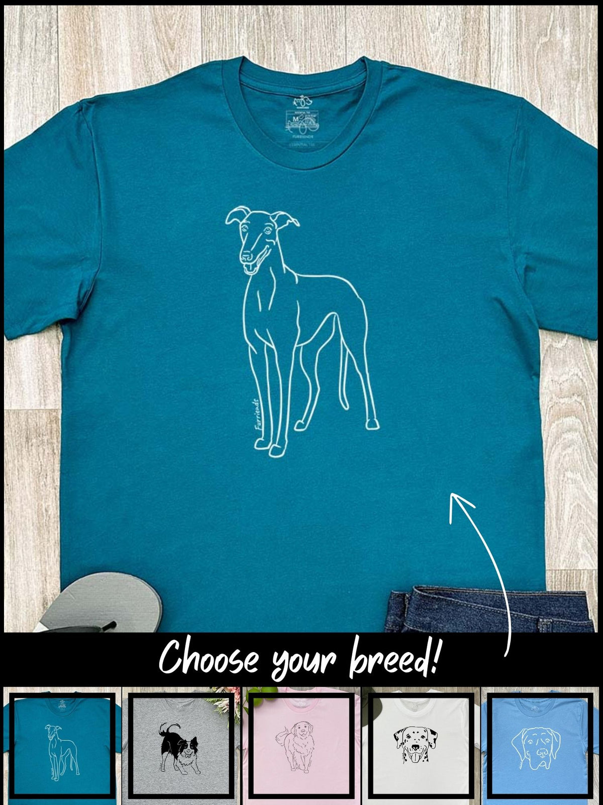 Dog Breed Essential Unisex Tee (Customisable)