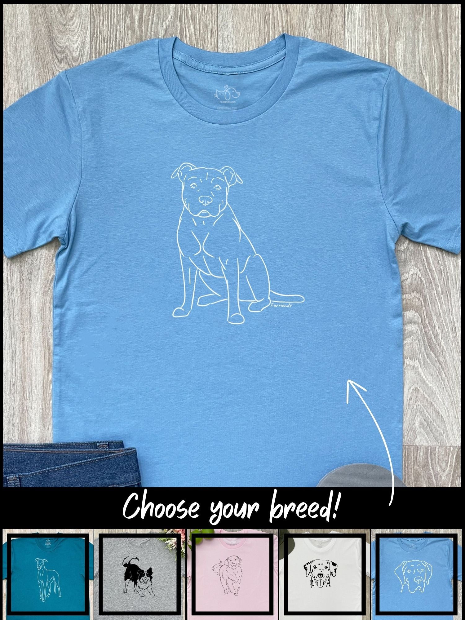 Customisable Dog Breed Essential Unisex Tee