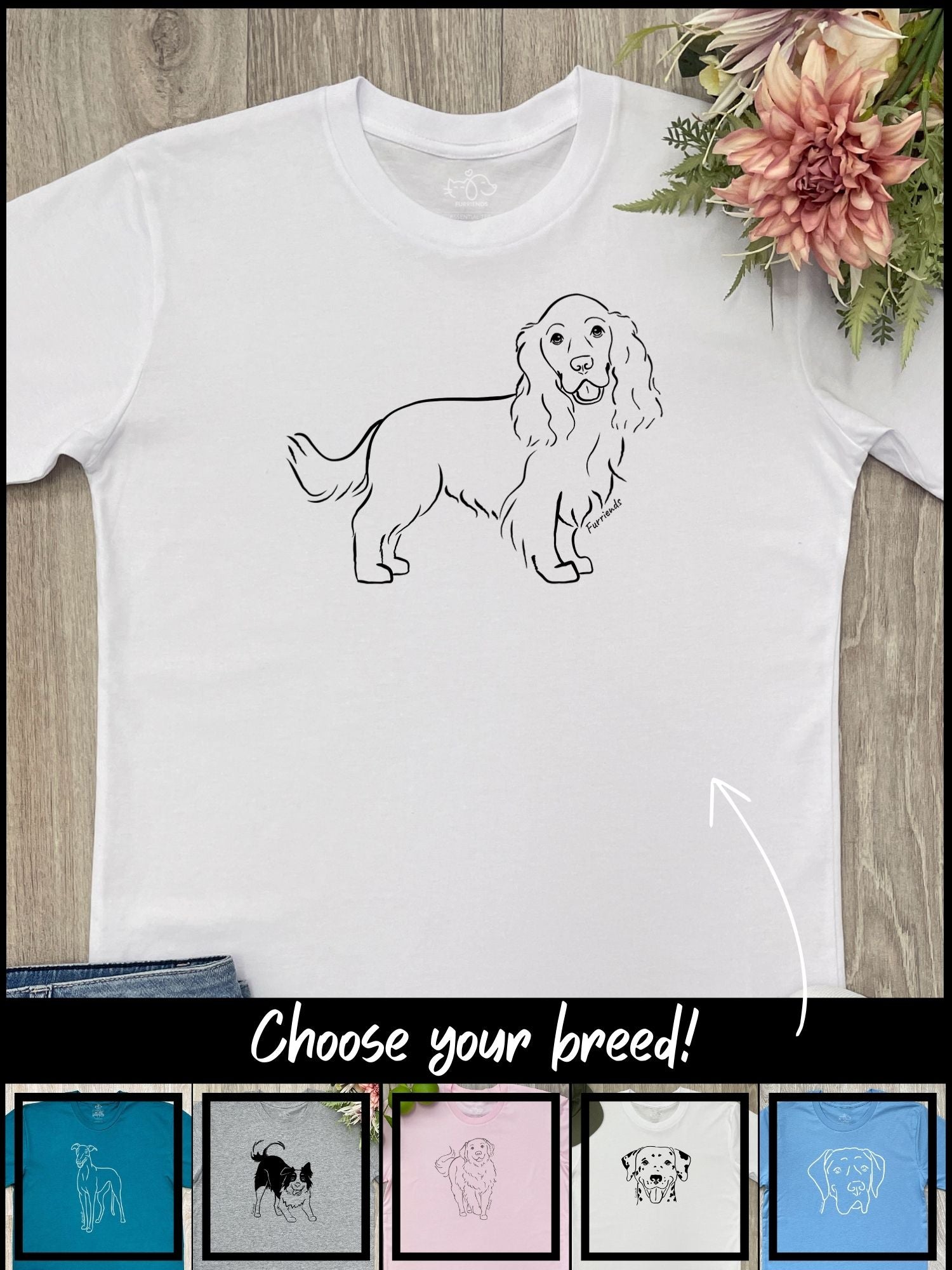 Dog Breed Essential Unisex Tee (Customisable)