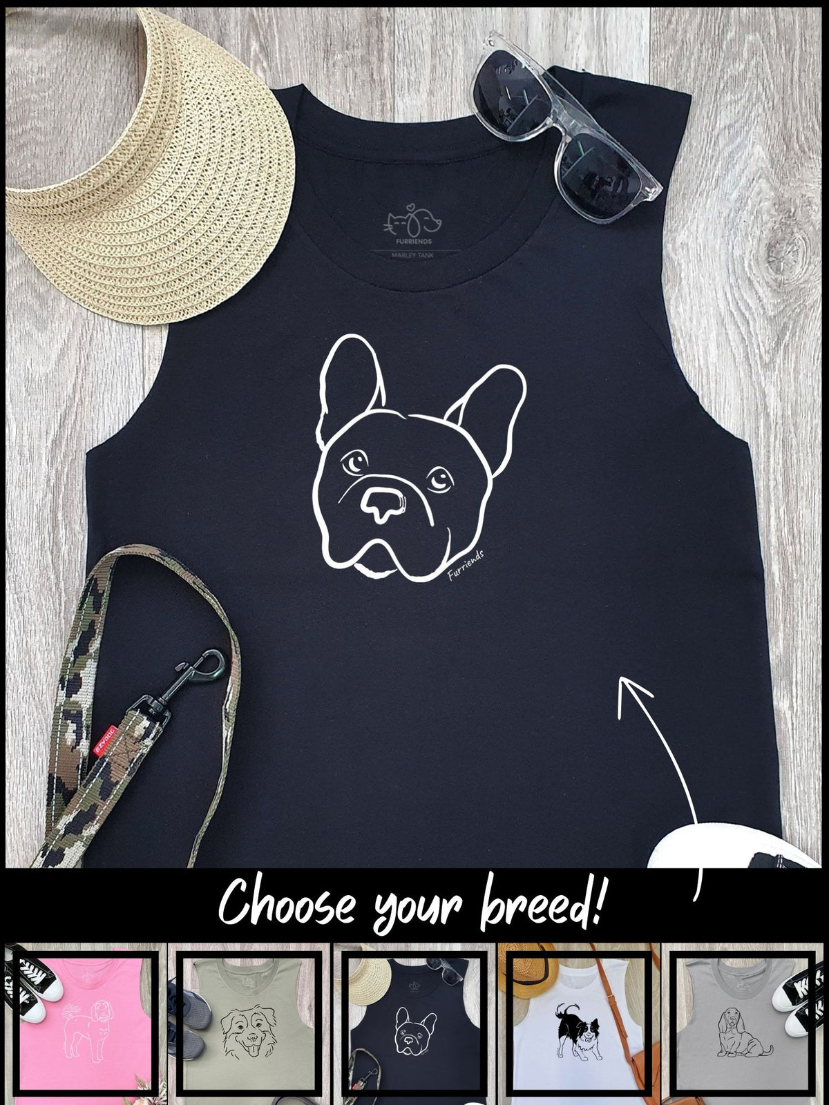 Customisable Dog Breed Marley Tank