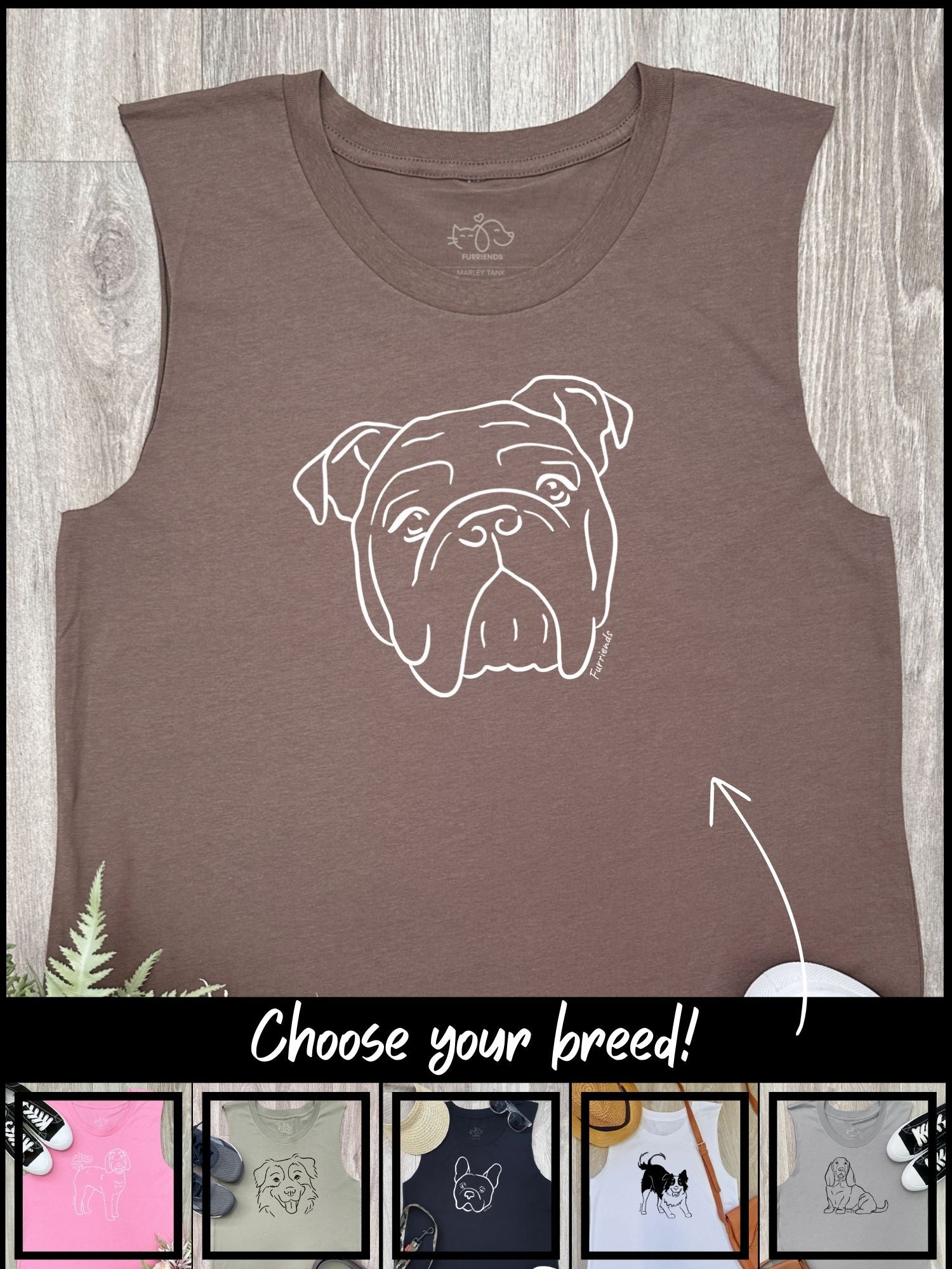 Customisable Dog Breed Marley Tank