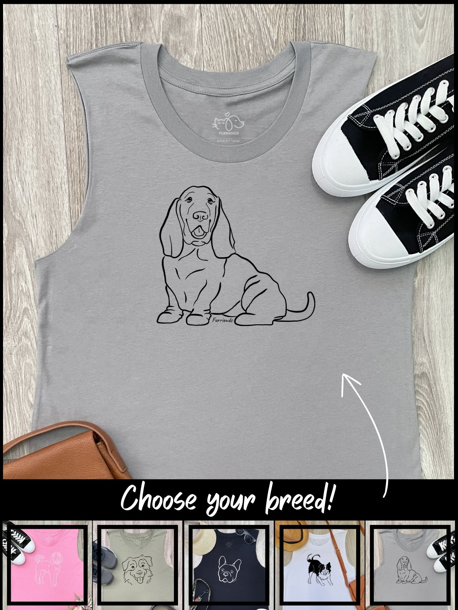 Customisable Dog Breed Marley Tank