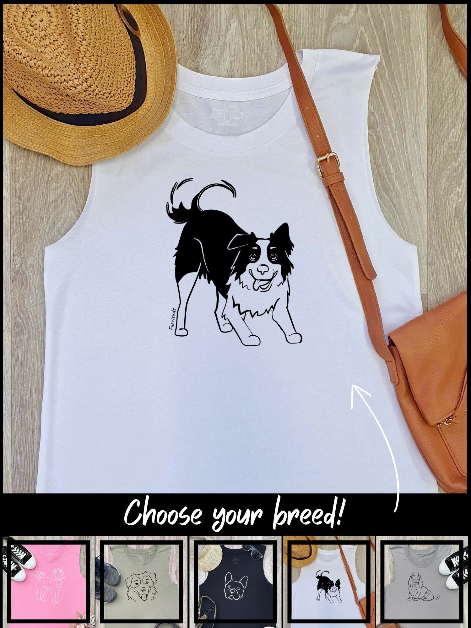 Customisable Dog Breed Marley Tank