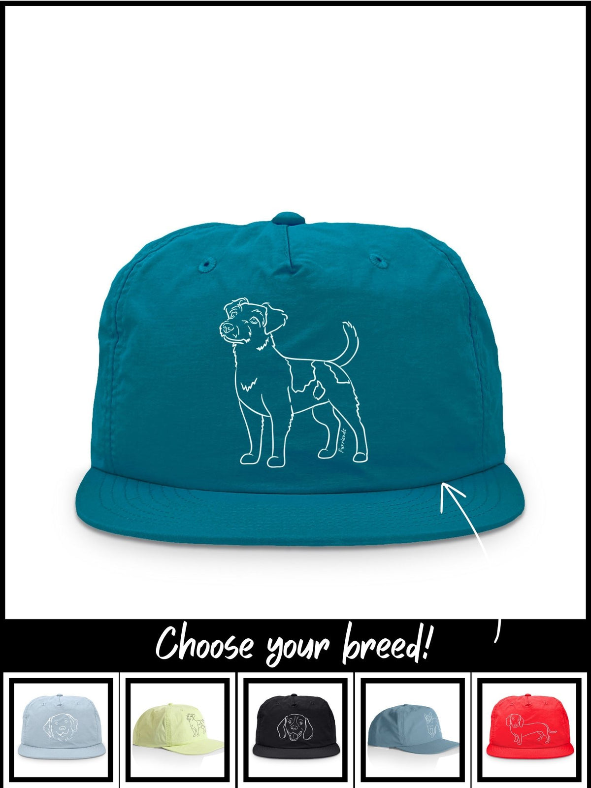 Dog Breed Quick-Dry Cap (Customisable)