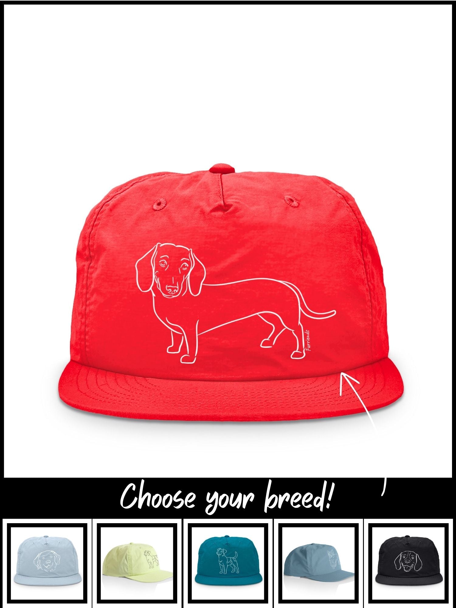 Dog Breed Quick-Dry Cap (Customisable)