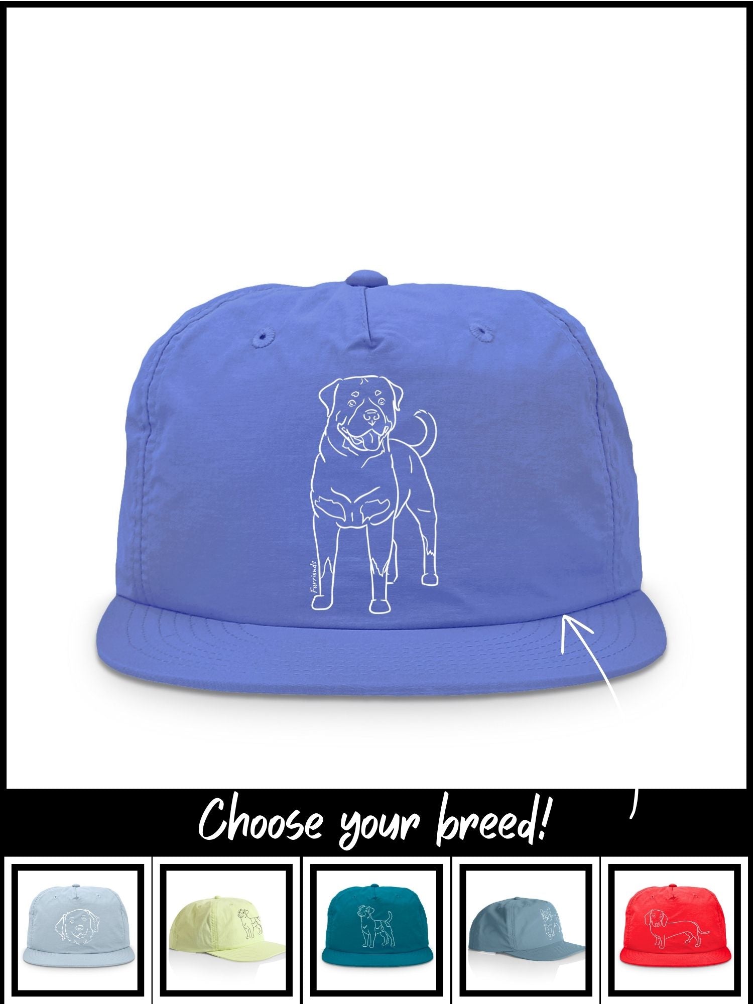 Dog Breed Quick-Dry Cap (Customisable)