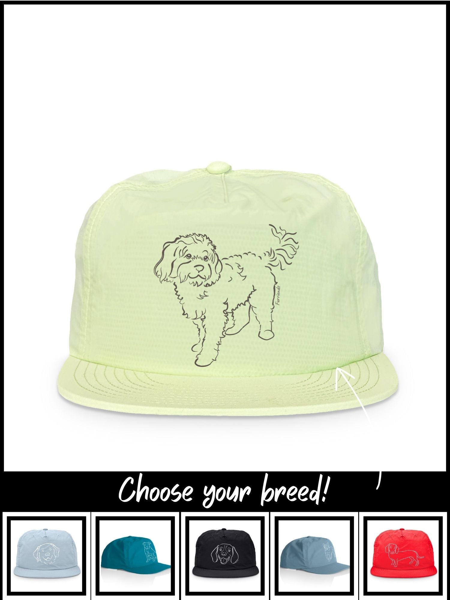 Dog Breed Quick-Dry Cap (Customisable)