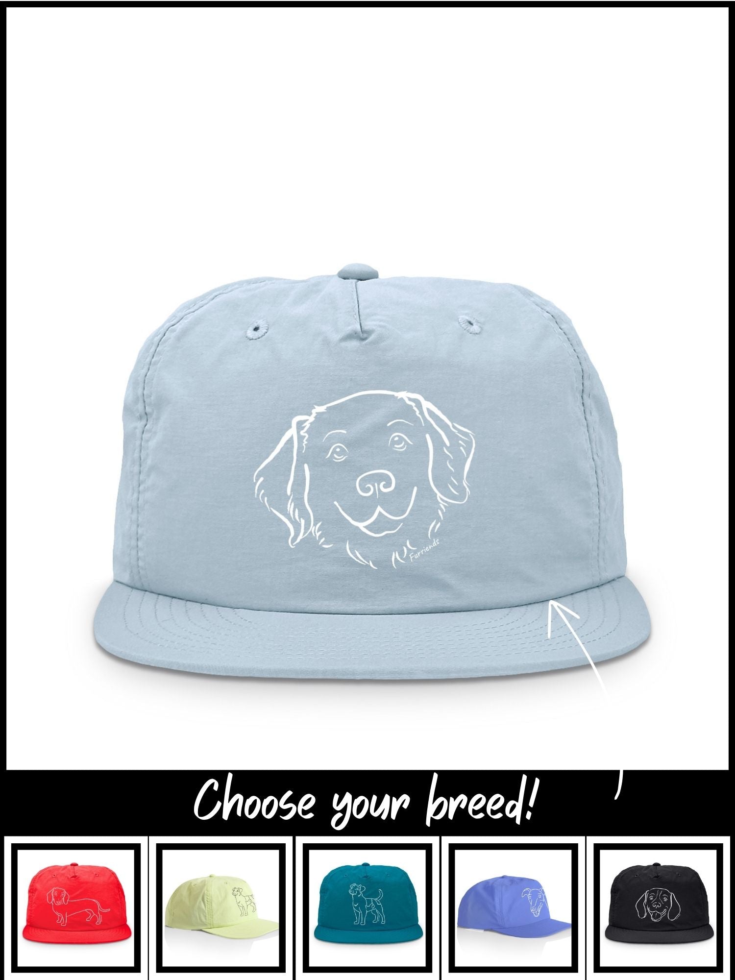 Dog Breed Quick-Dry Cap (Customisable)