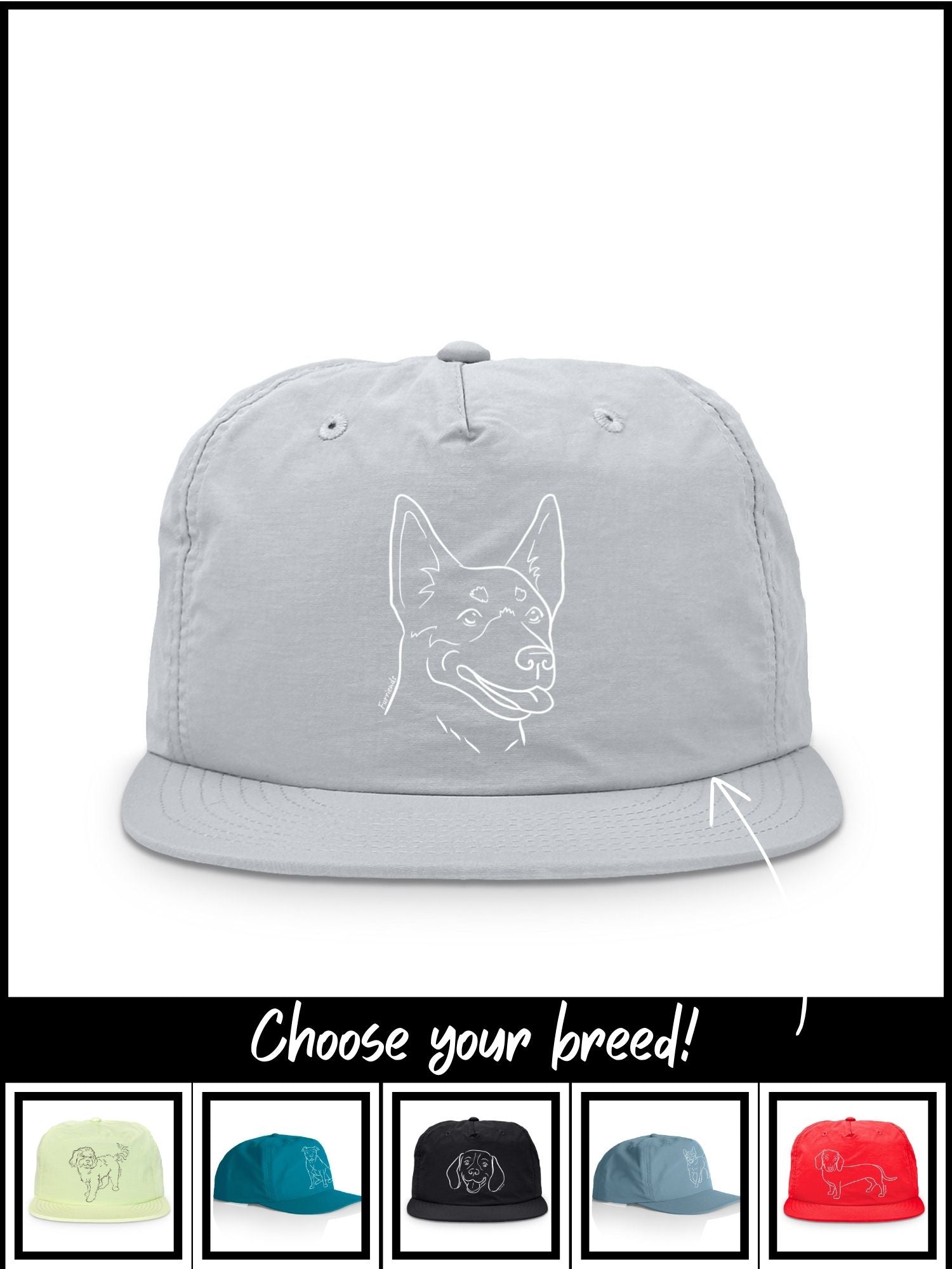 Dog Breed Quick-Dry Cap (Customisable)