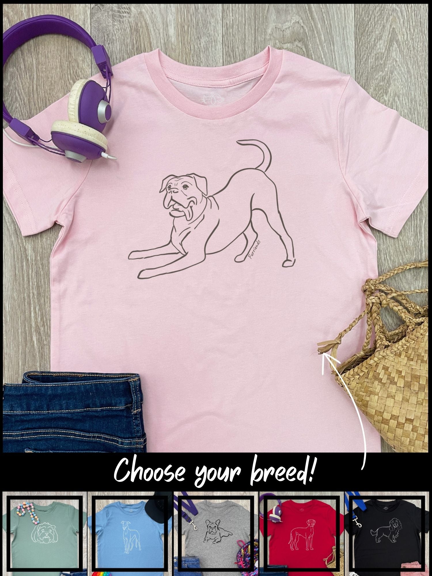 Dog Breed Youth Tee (Customisable)