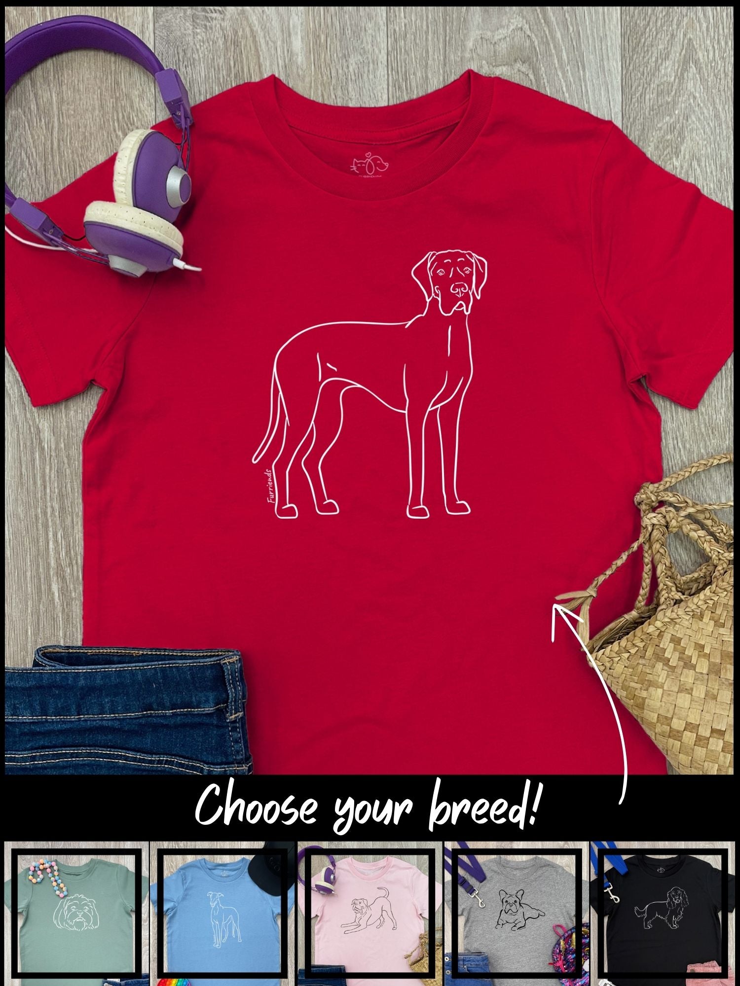 Dog Breed Youth Tee (Customisable)