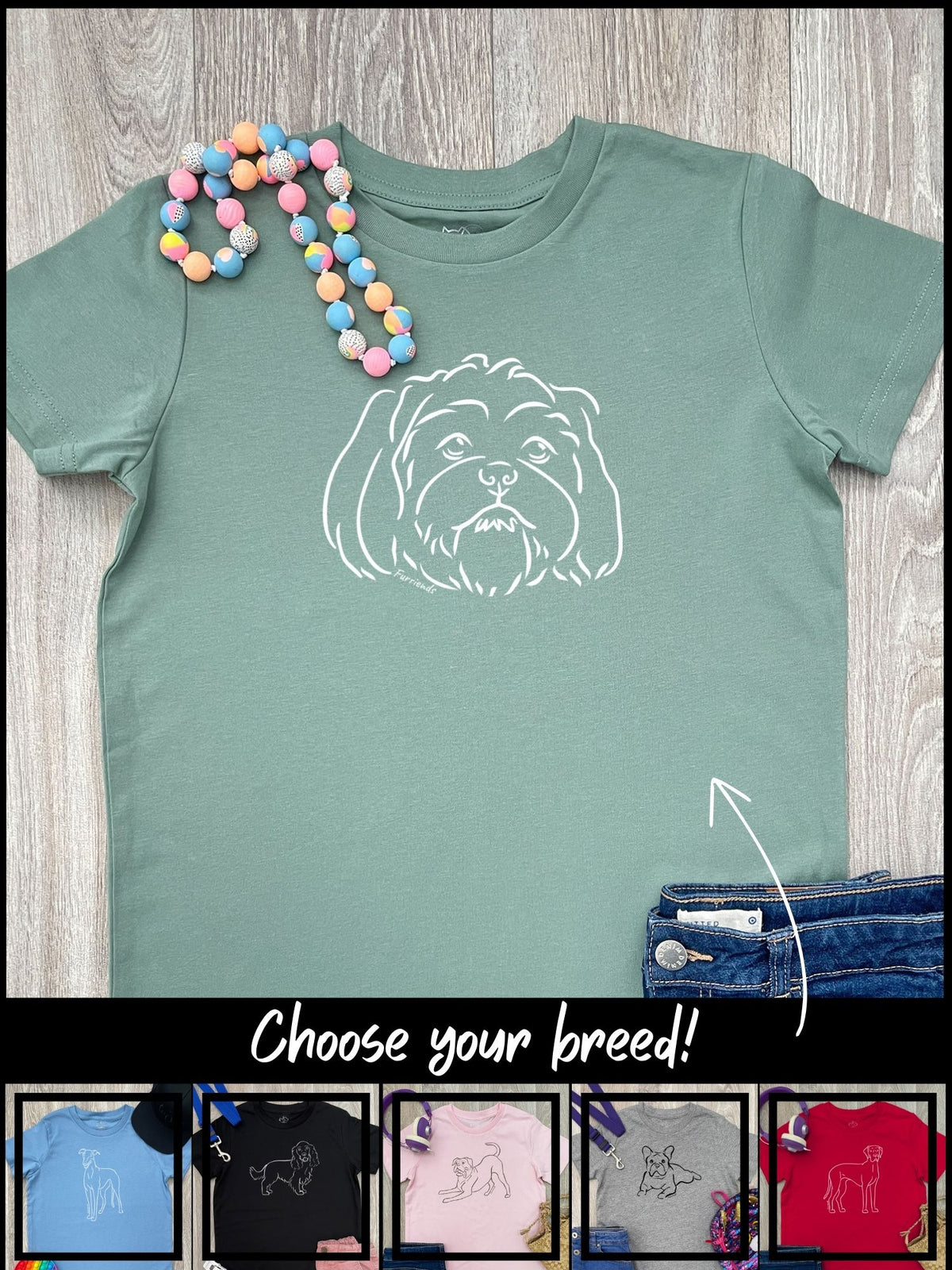 Dog Breed Youth Tee (Customisable)