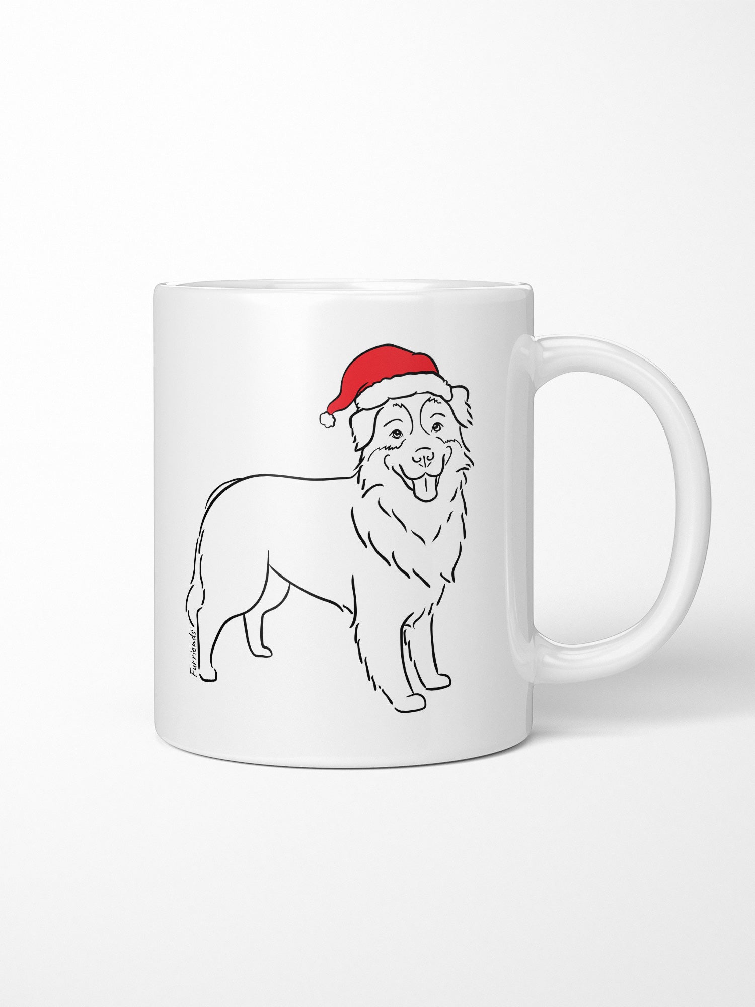 Australian Shepherd Christmas Edition Ceramic Mug